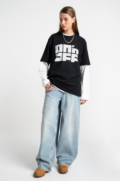 Crack logo t-shirt black