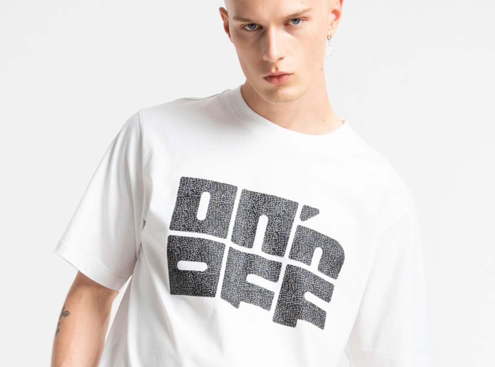 Crack logo t-shirt white