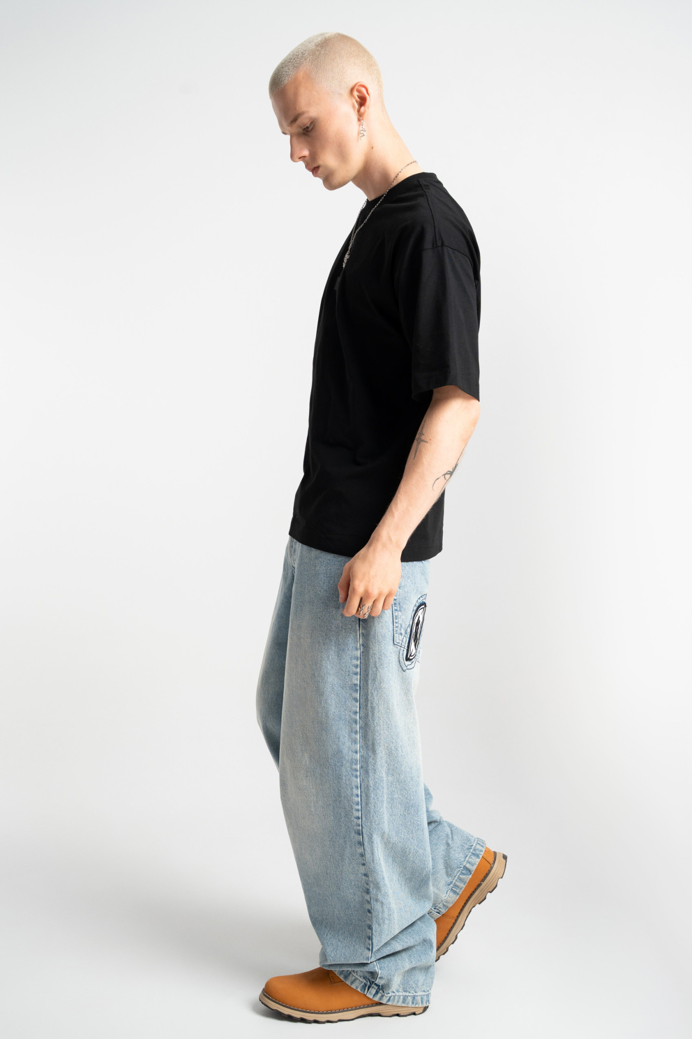 3D logo t-shirt black