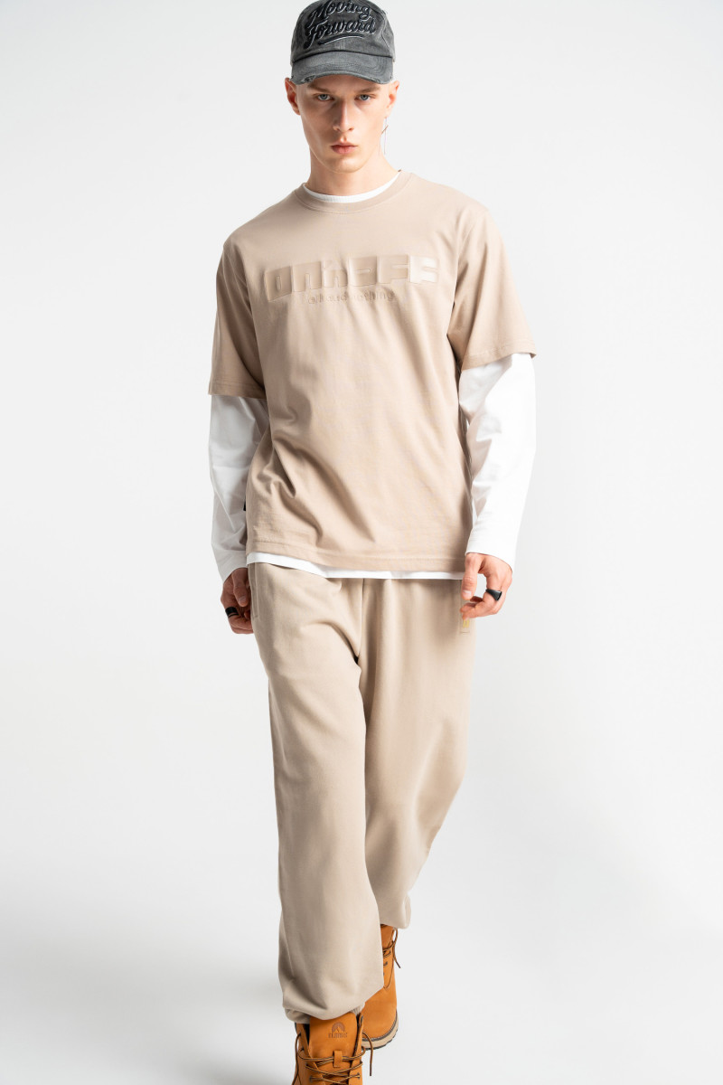 HD logo t-shirt beige
