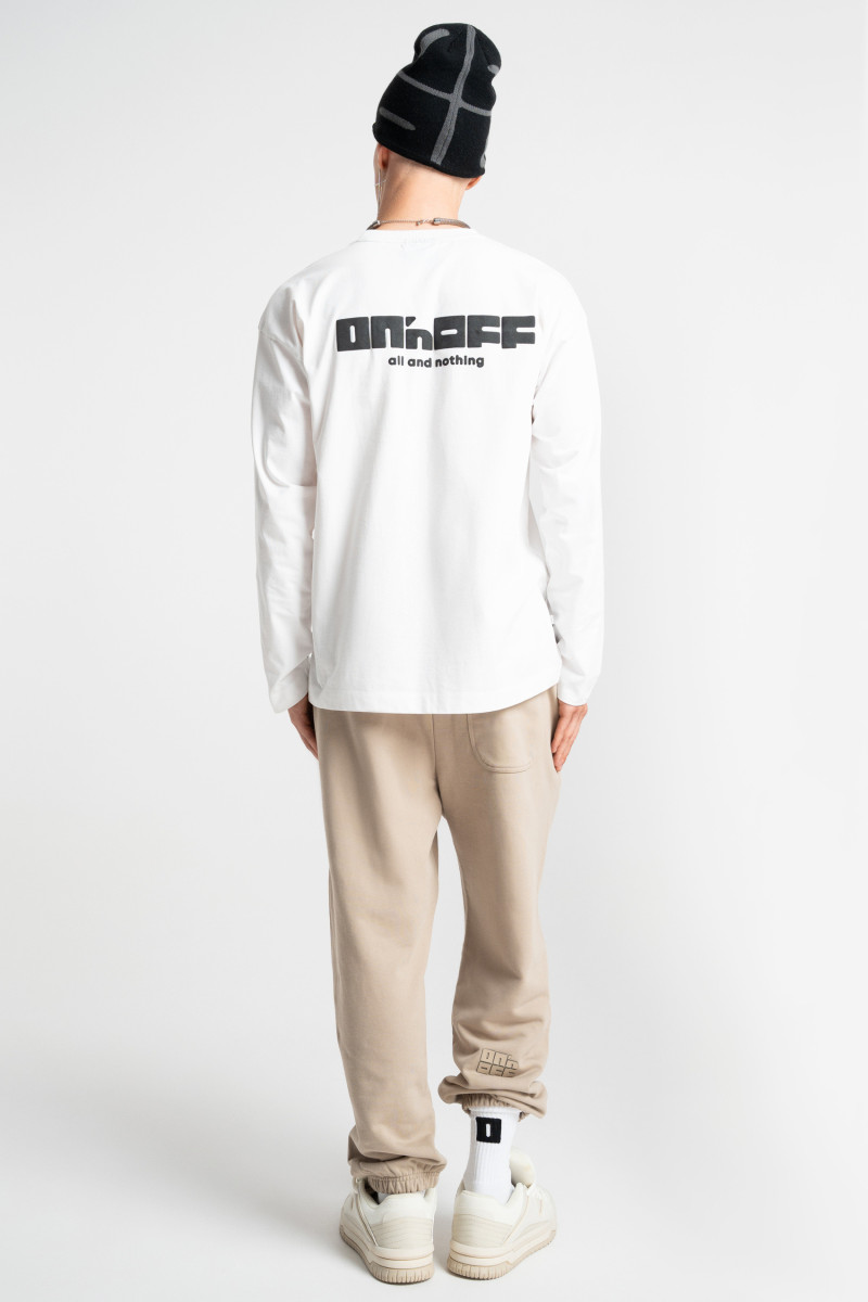 HD logo longsleeve white