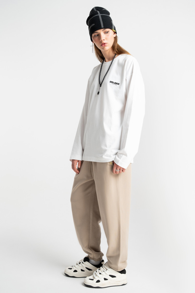 HD logo longsleeve white