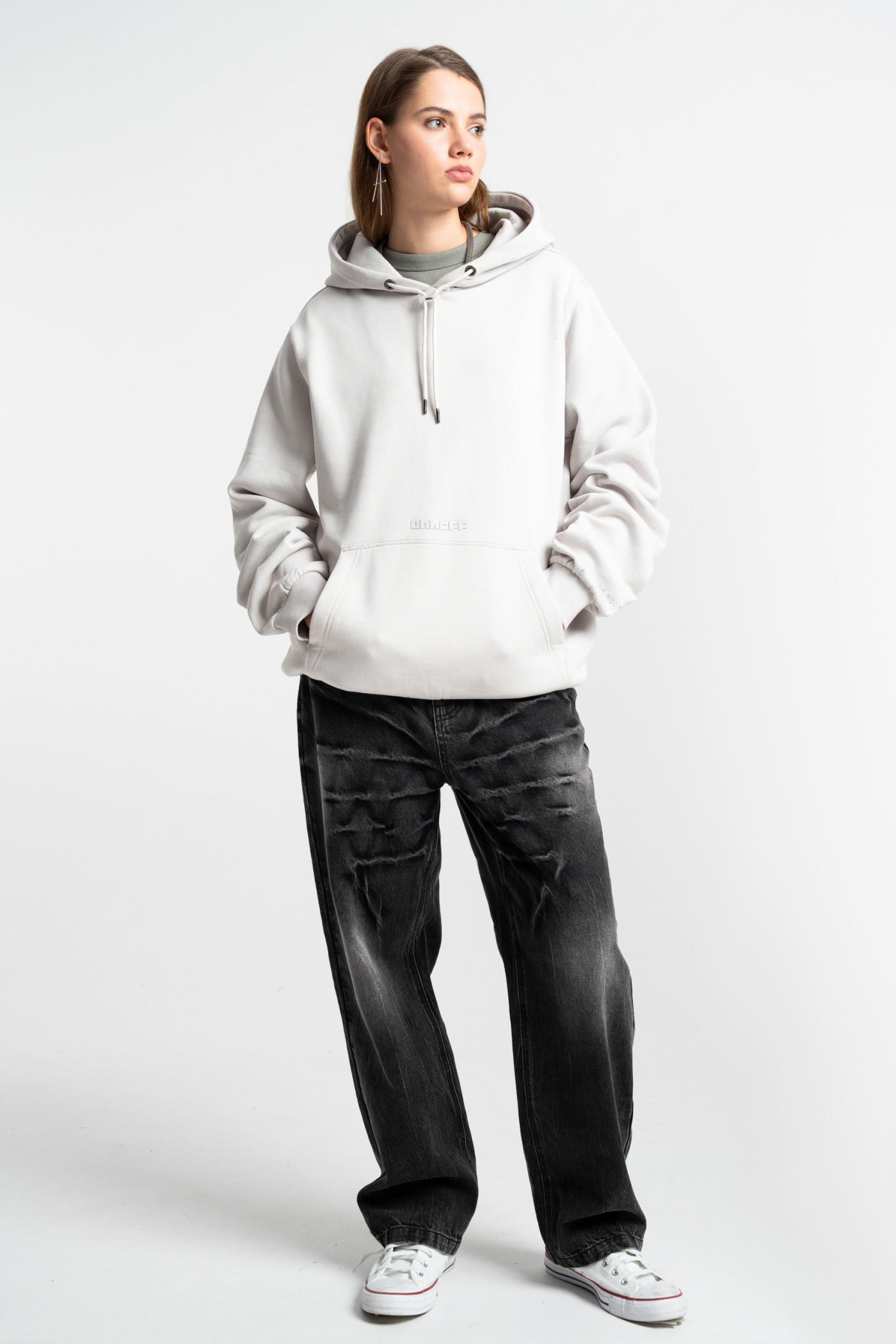 HD claim hoodie light grey