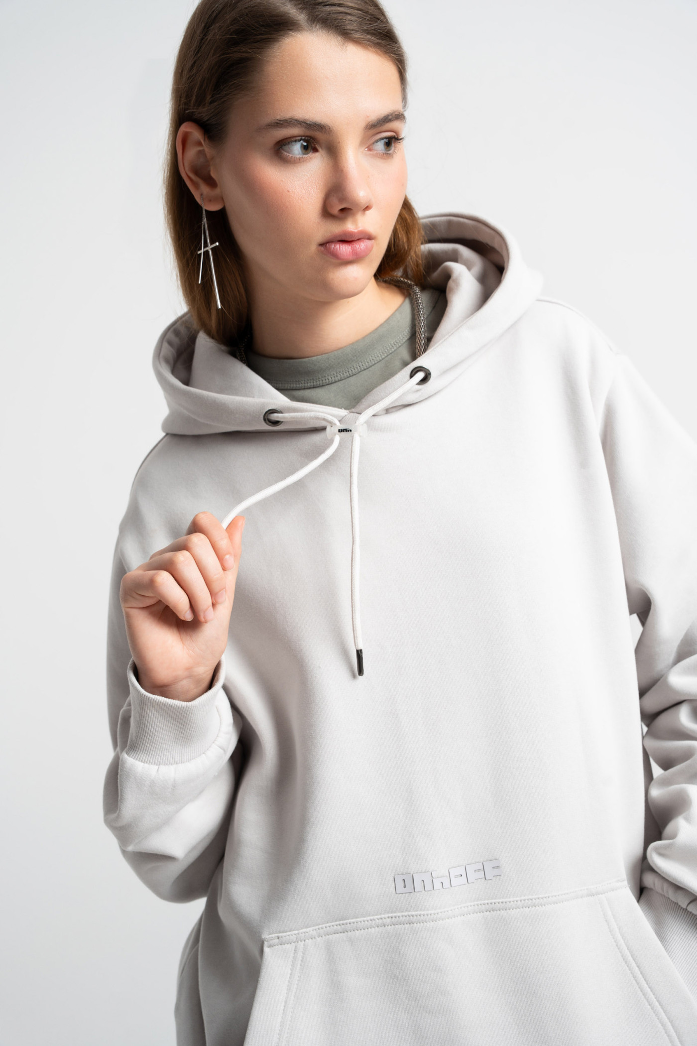 HD claim hoodie light grey