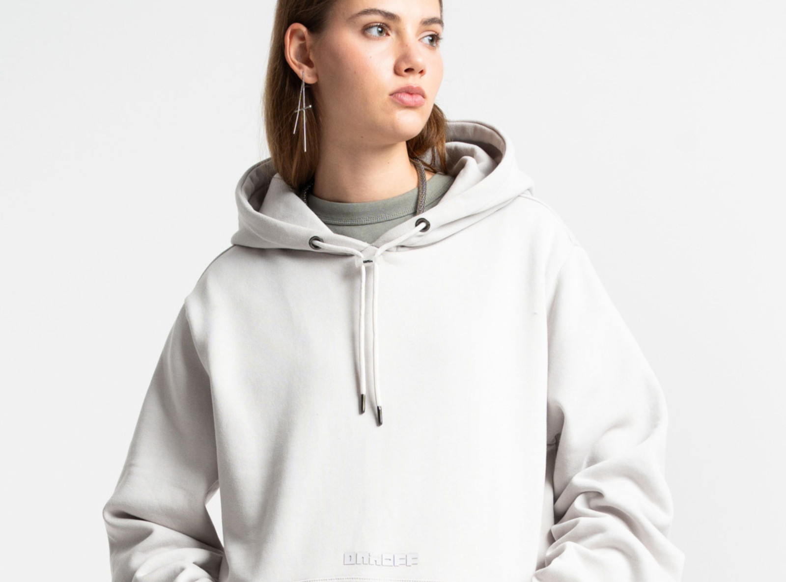 HD claim hoodie light grey