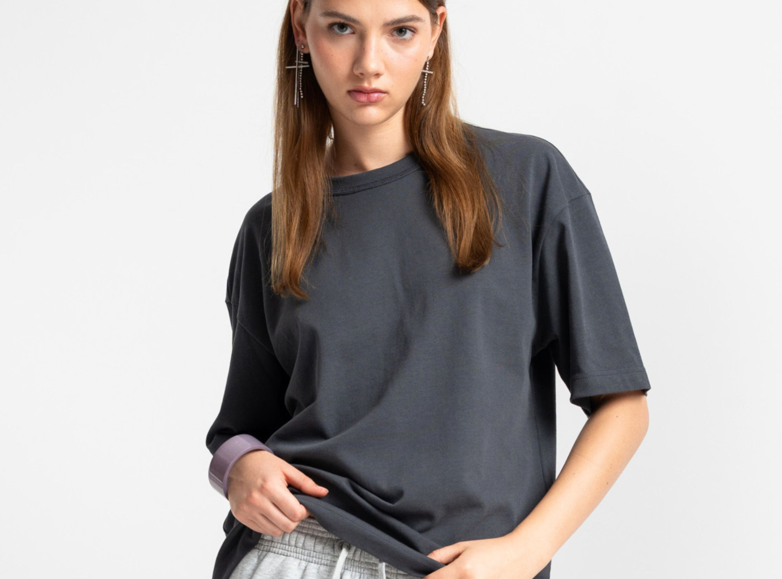 No logo t-shirt grey