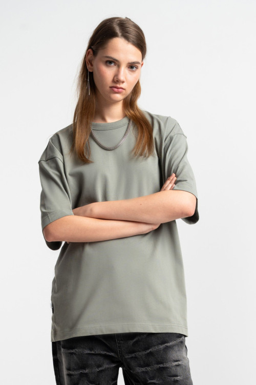 No logo t-shirt dusty green