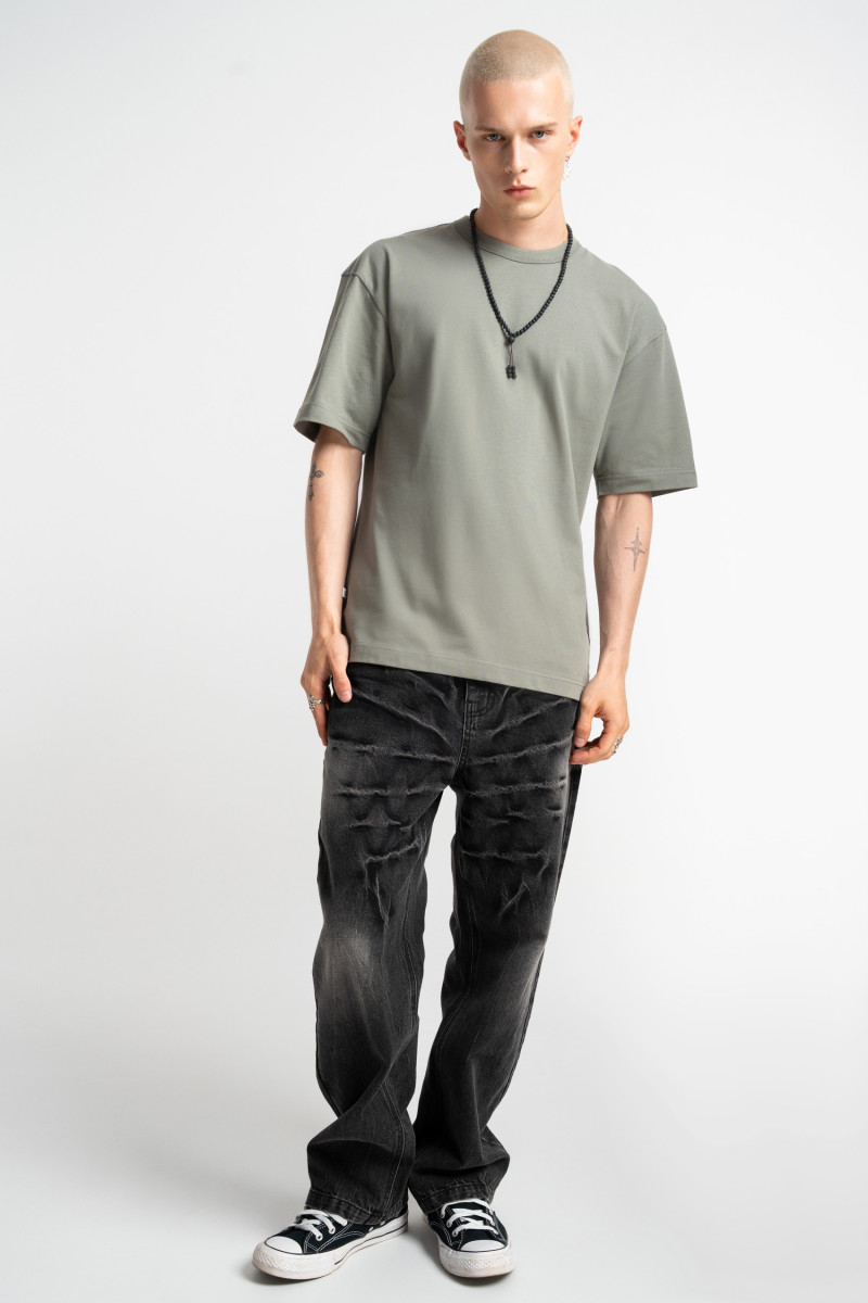 No logo t-shirt dusty green