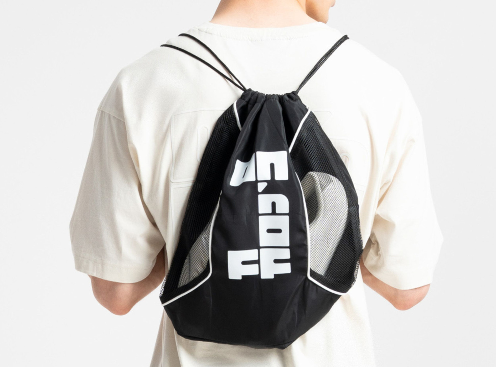 HD logo gym sack black