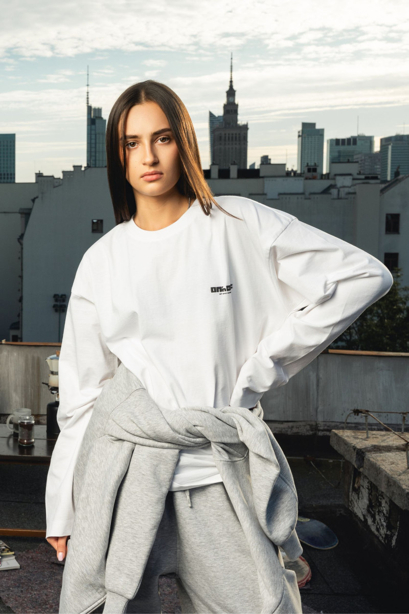HD logo longsleeve white