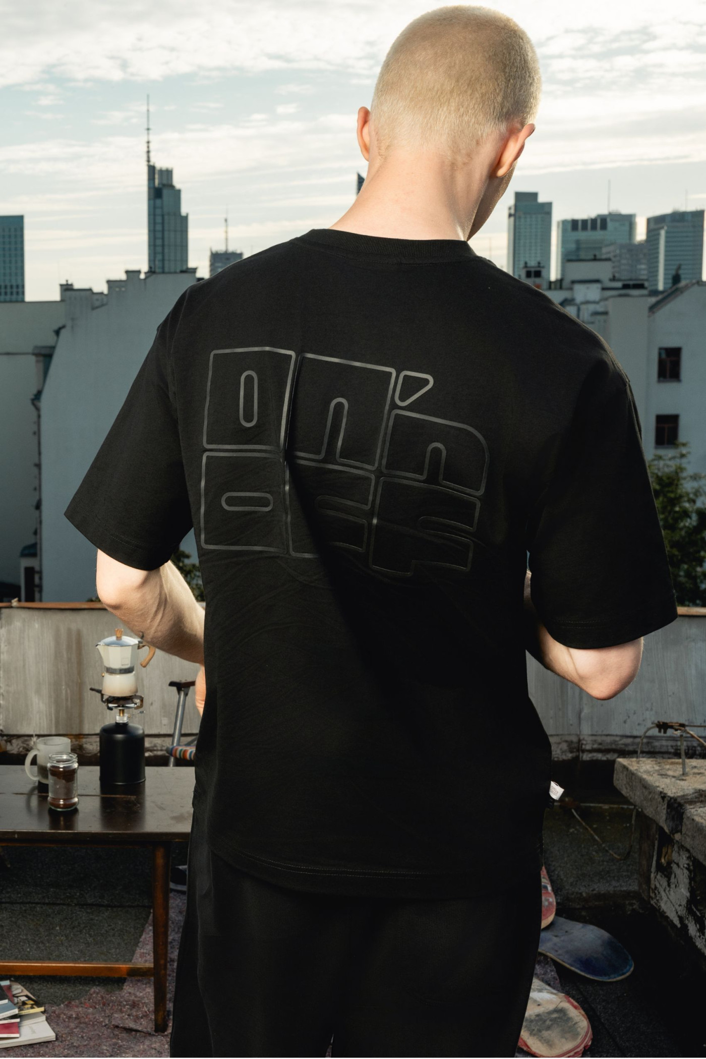 3D logo t-shirt black