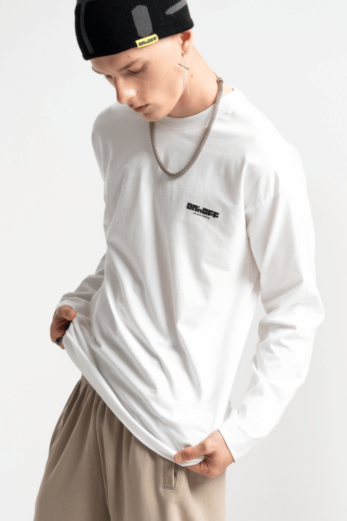 HD logo longsleeve white