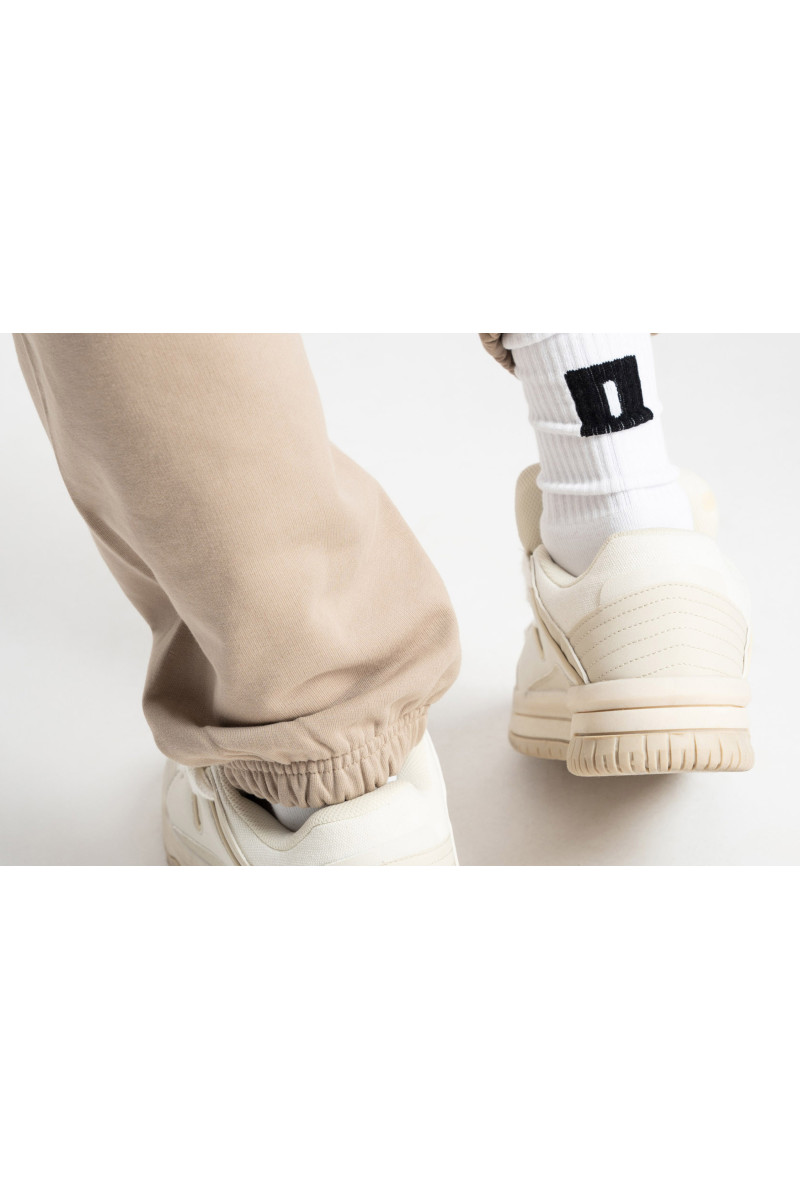 Knitted logo socks white