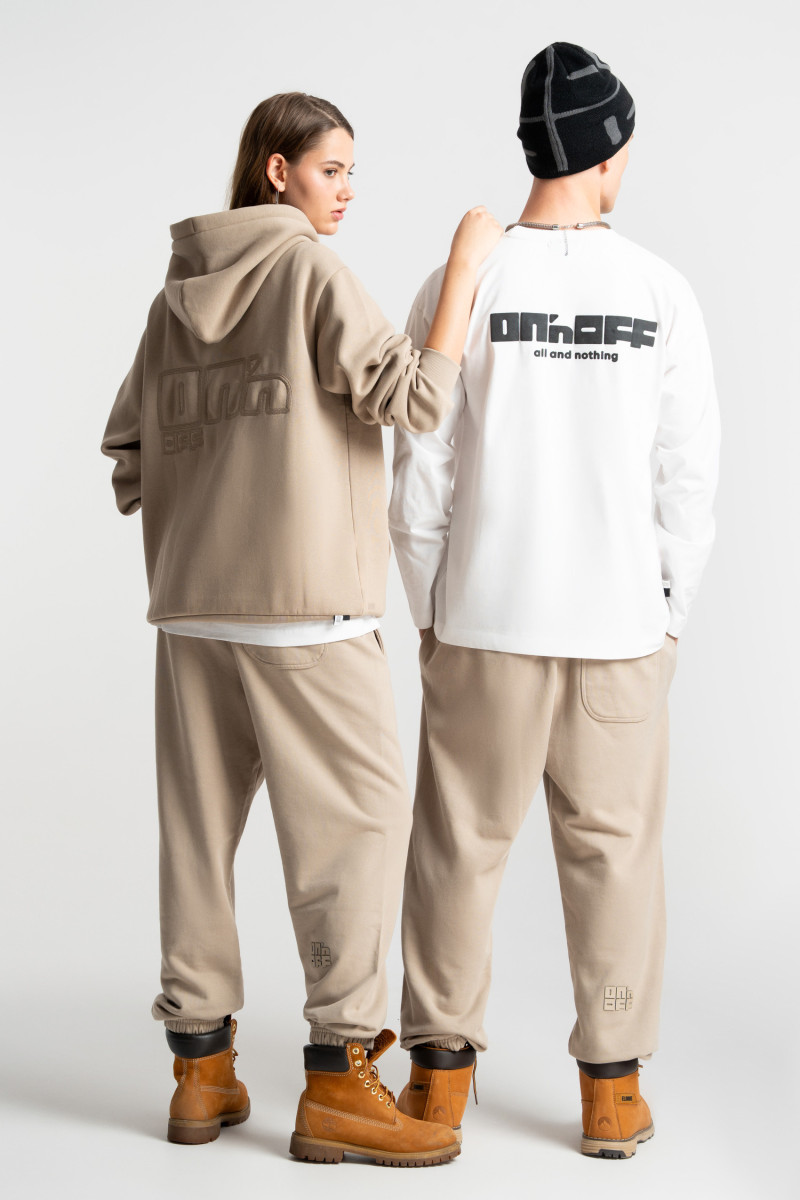 HD logo sweatpants beige