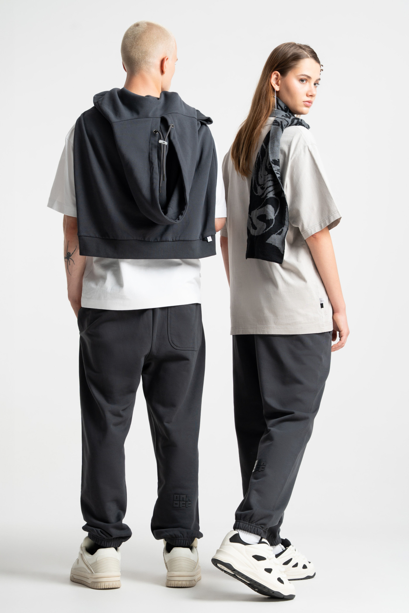 KNITTED LOGO SCARF RIVERSIBLE