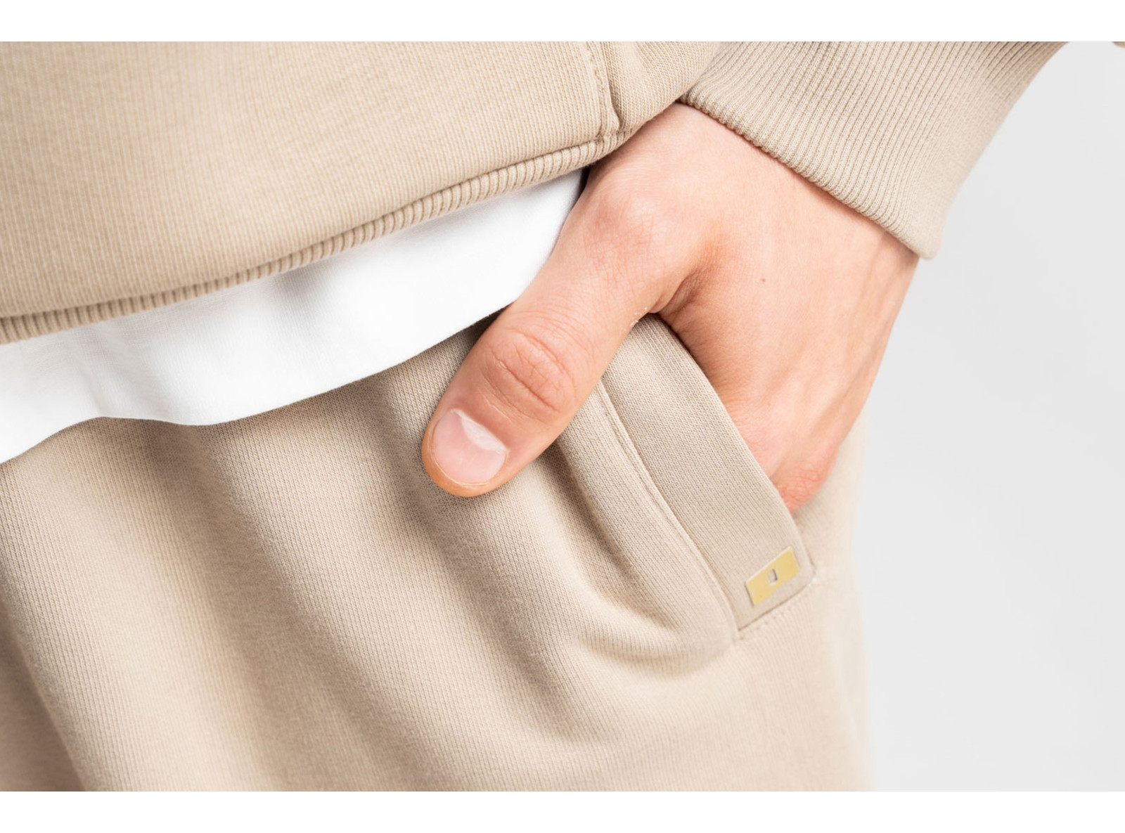 HD logo sweatpants beige